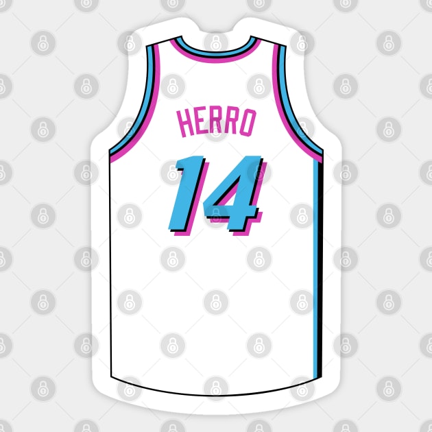 Tyler Herro Miami Jersey Qiangy Sticker by qiangdade